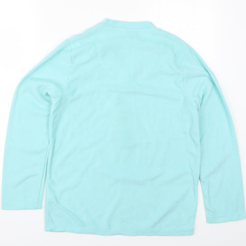 Primark Womens Blue Solid Polyester Top Pyjama Top Size 6   - Winter Wonderland