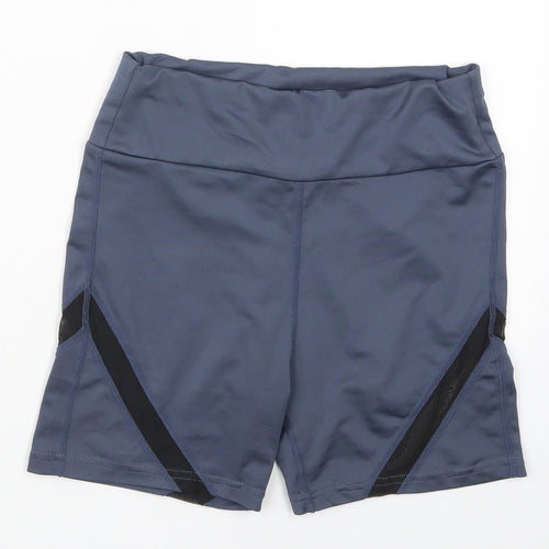 SheIn Womens Blue  Nylon Athletic Shorts Size S L3 in Regular