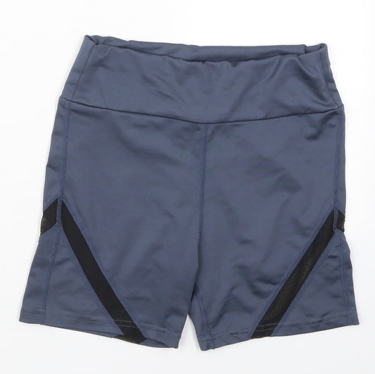 SheIn Womens Blue  Nylon Athletic Shorts Size S L3 in Regular