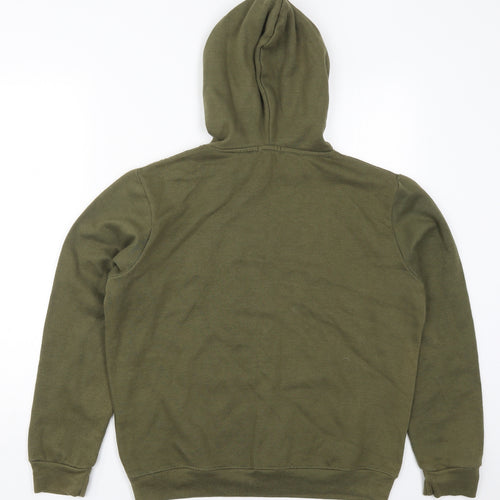 Boohoo Womens Green  Cotton Pullover Hoodie Size 6  Pullover