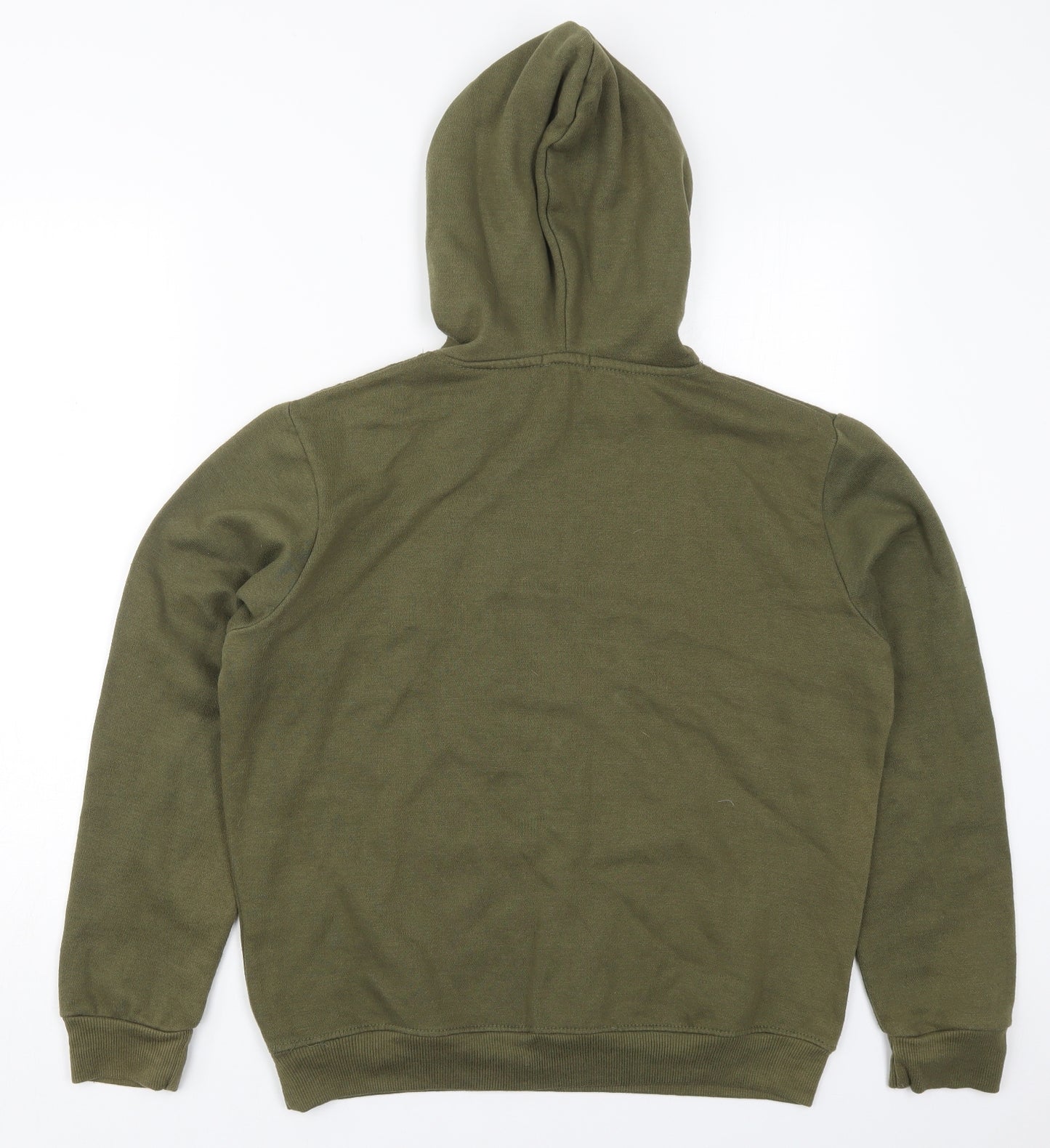Boohoo Womens Green  Cotton Pullover Hoodie Size 6  Pullover