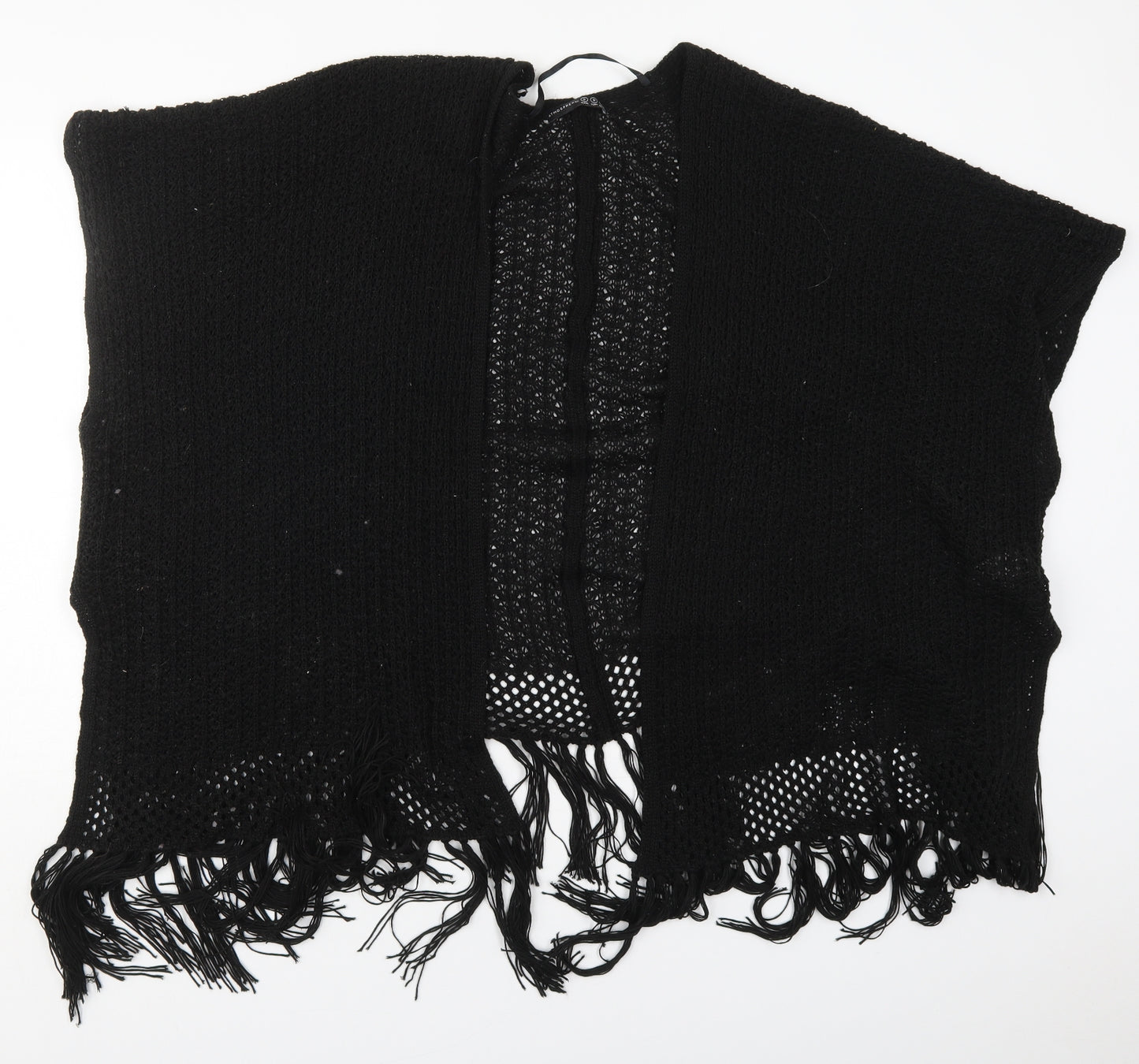 Atmosphere Womens Black V-Neck  Acrylic Cardigan Jumper Size S