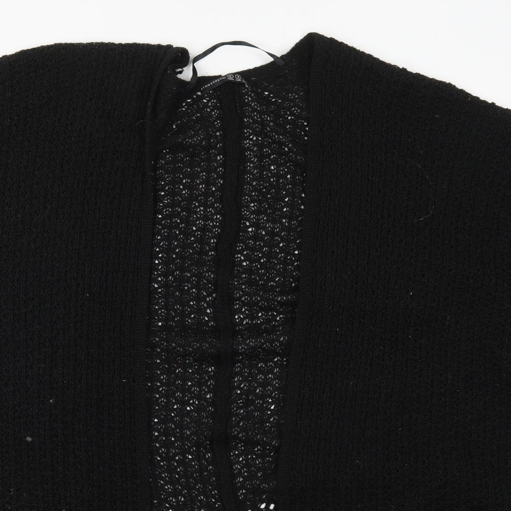 Atmosphere Womens Black V-Neck  Acrylic Cardigan Jumper Size S