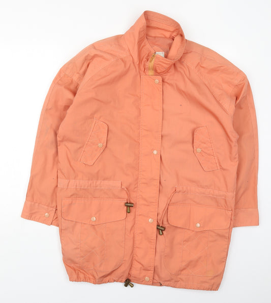 Front view of Nouveau women’s pink jacket coat, size UK 10, zip