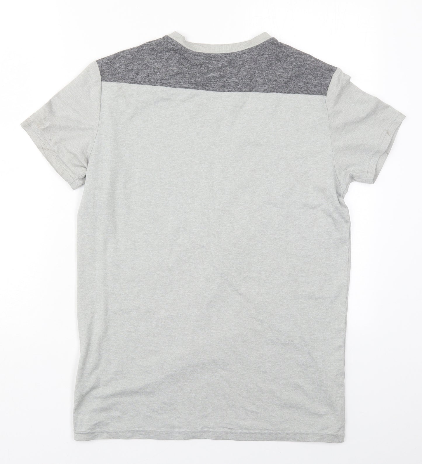 Reign Supreme Mens Grey  Polyester Basic T-Shirt Size S Crew Neck Pullover