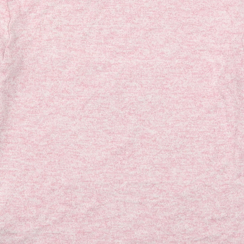 Primark Girls Pink  Viscose Basic T-Shirt Size 9-10 Years Round Neck Pullover - Embrace Your Inner Unicorn