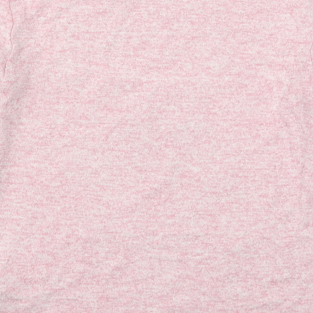 Primark Girls Pink  Viscose Basic T-Shirt Size 9-10 Years Round Neck Pullover - Embrace Your Inner Unicorn
