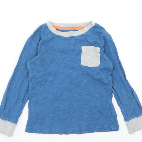 NEXT Boys Blue  Cotton Basic T-Shirt Size 2-3 Years Crew Neck  - Chest Pocket