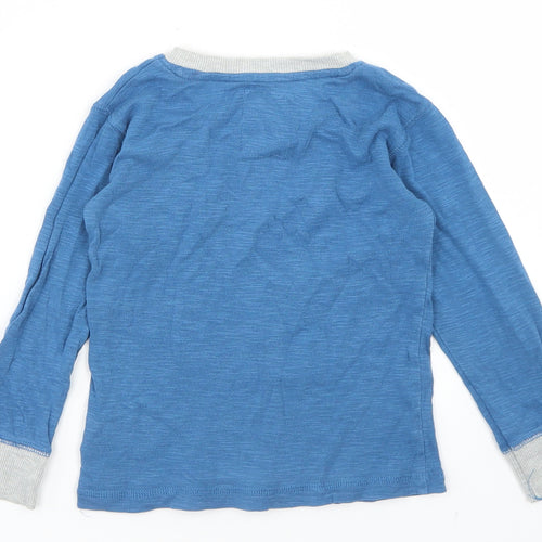 NEXT Boys Blue  Cotton Basic T-Shirt Size 2-3 Years Crew Neck  - Chest Pocket