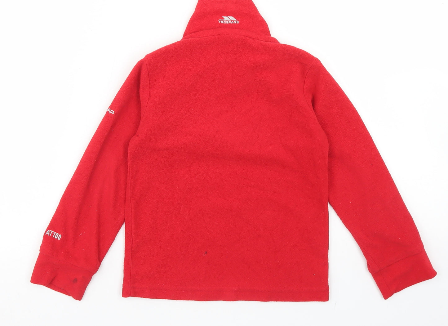 Trespass Boys Red  Polyester Pullover Sweatshirt Size 3-4 Years  Zip