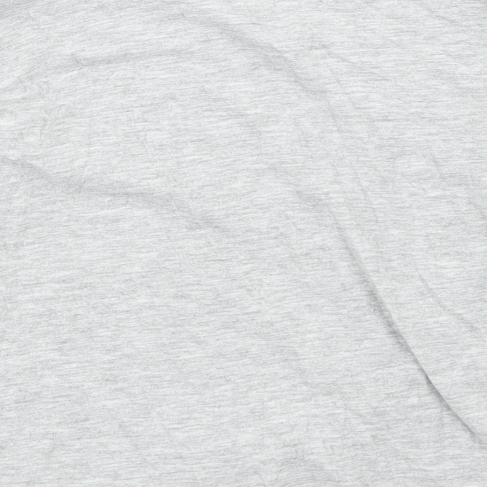 Matalan Girls Grey  Cotton Basic T-Shirt Size 3-4 Years Crew Neck  - Grandad's little princess