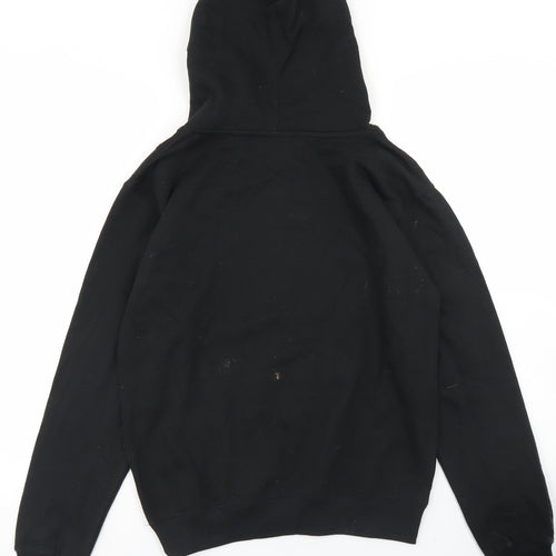 Gift Hub Boys Black  Cotton Pullover Hoodie Size XL