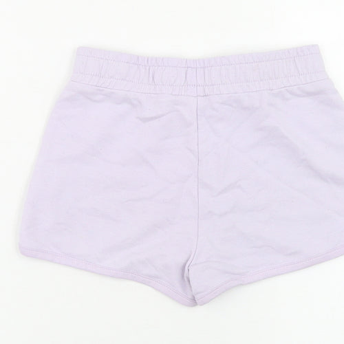 Dunnes Stores Girls Purple  Cotton Sweat Shorts Size 6-7 Years  Regular