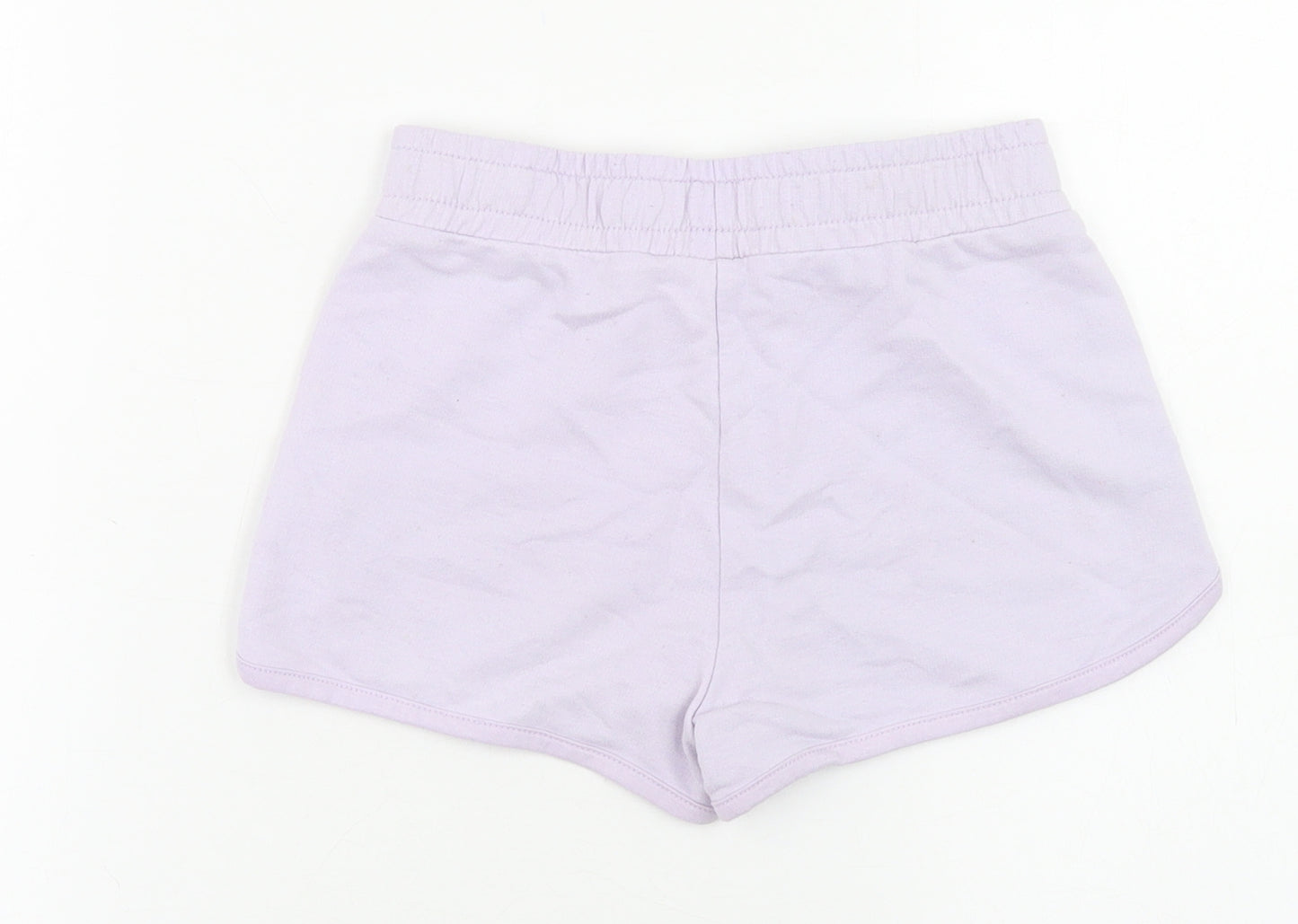 Dunnes Stores Girls Purple  Cotton Sweat Shorts Size 6-7 Years  Regular