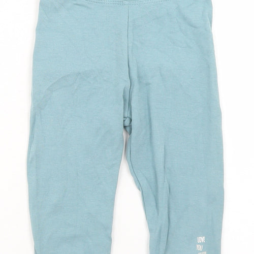 Lupilu Girls Blue  Cotton Jogger Trousers Size 6-9 Months