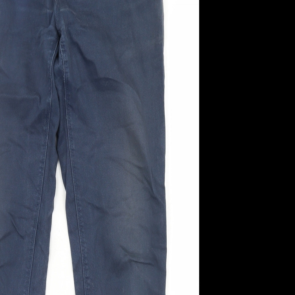NEXT Mens Blue  Cotton Straight Jeans Size 32 in L31 in Slim Button