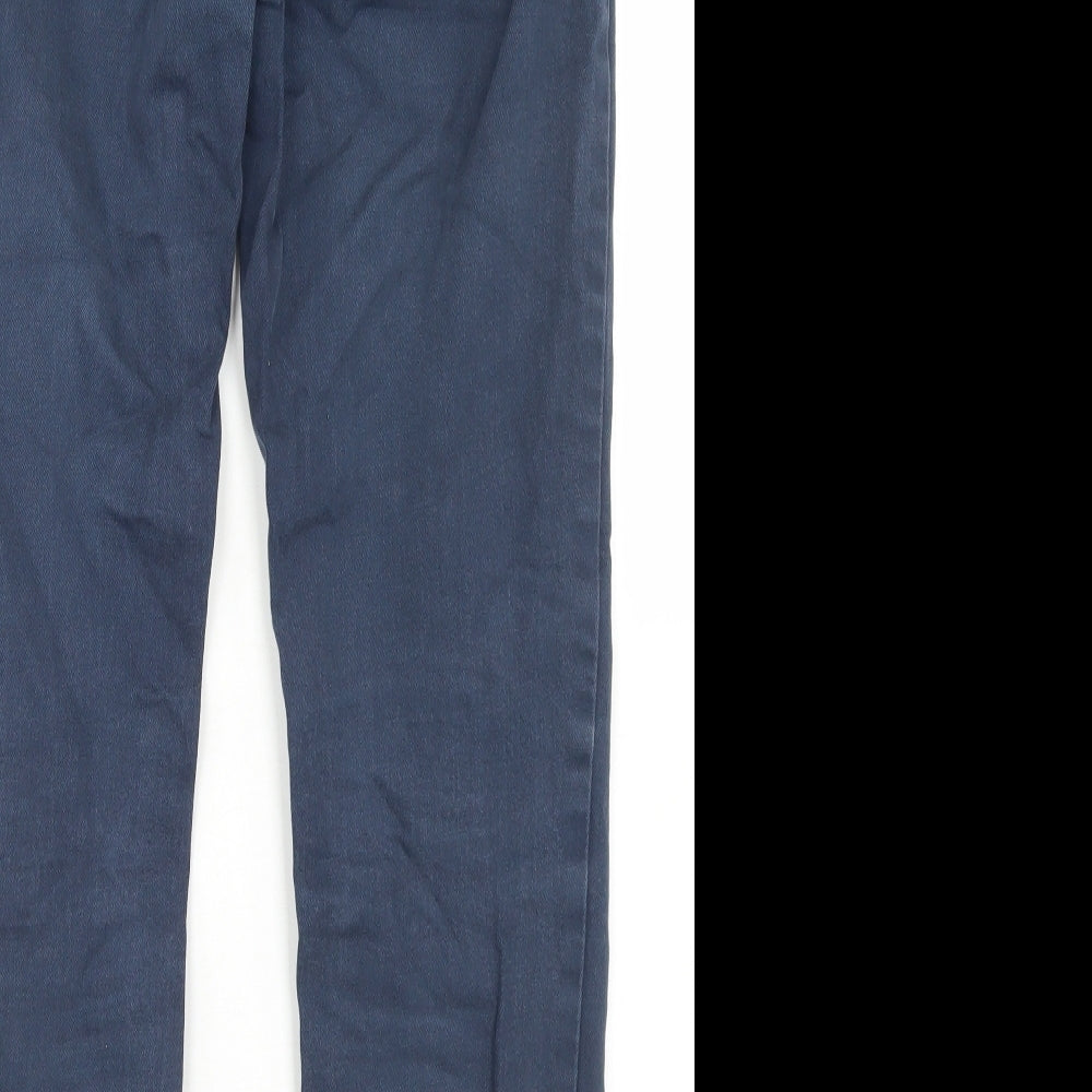NEXT Mens Blue  Cotton Straight Jeans Size 32 in L31 in Slim Button