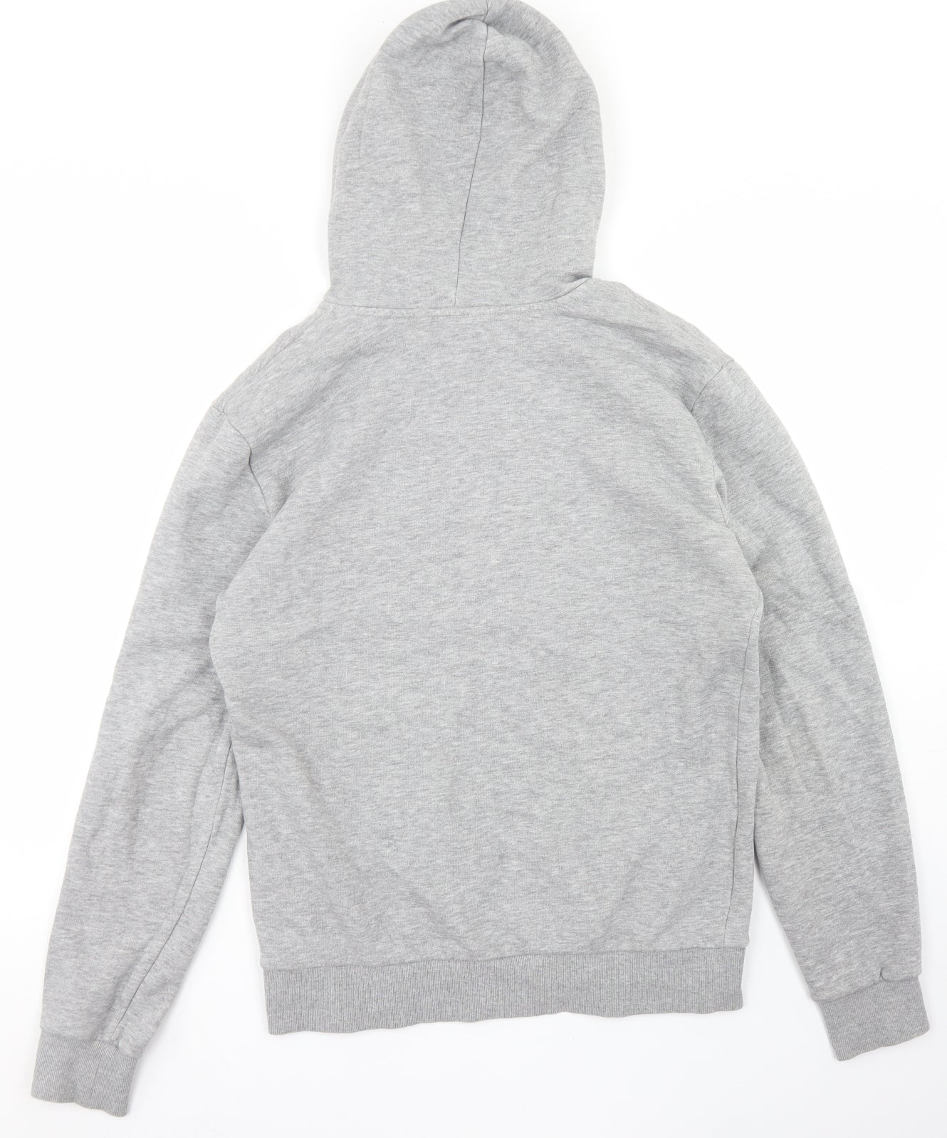 Divided Mens Grey  Cotton Full Zip Hoodie Size M