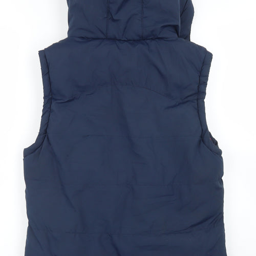 Tokyo Laundry Womens Blue   Gilet Coat Size 12  Zip