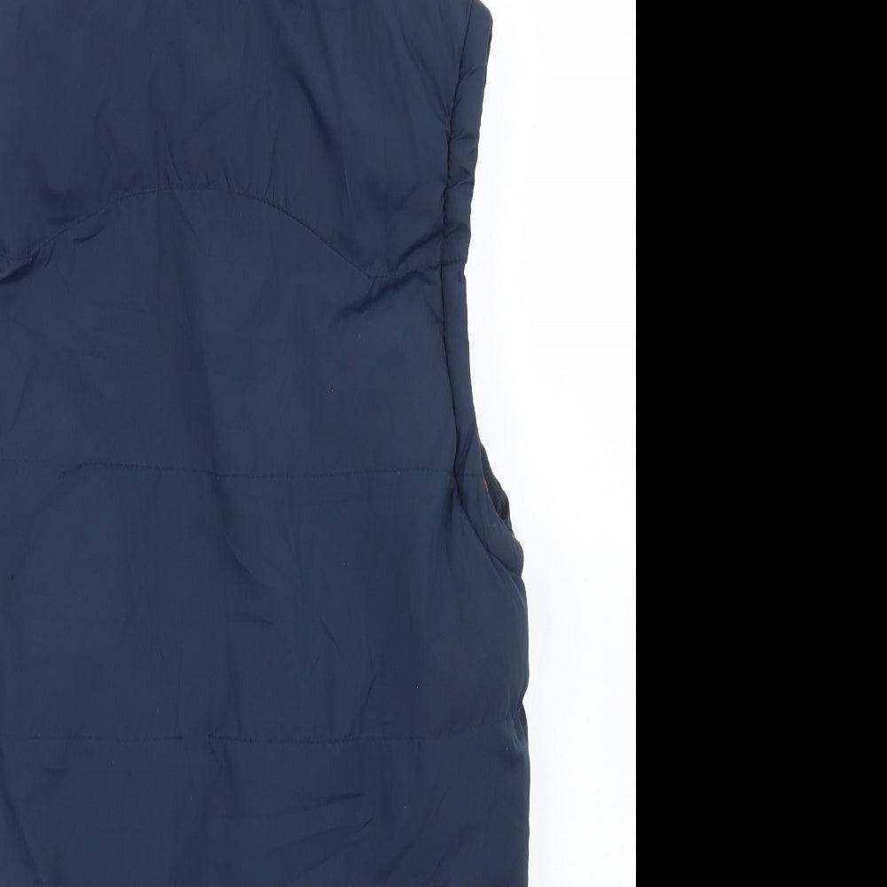 Tokyo Laundry Womens Blue   Gilet Coat Size 12  Zip