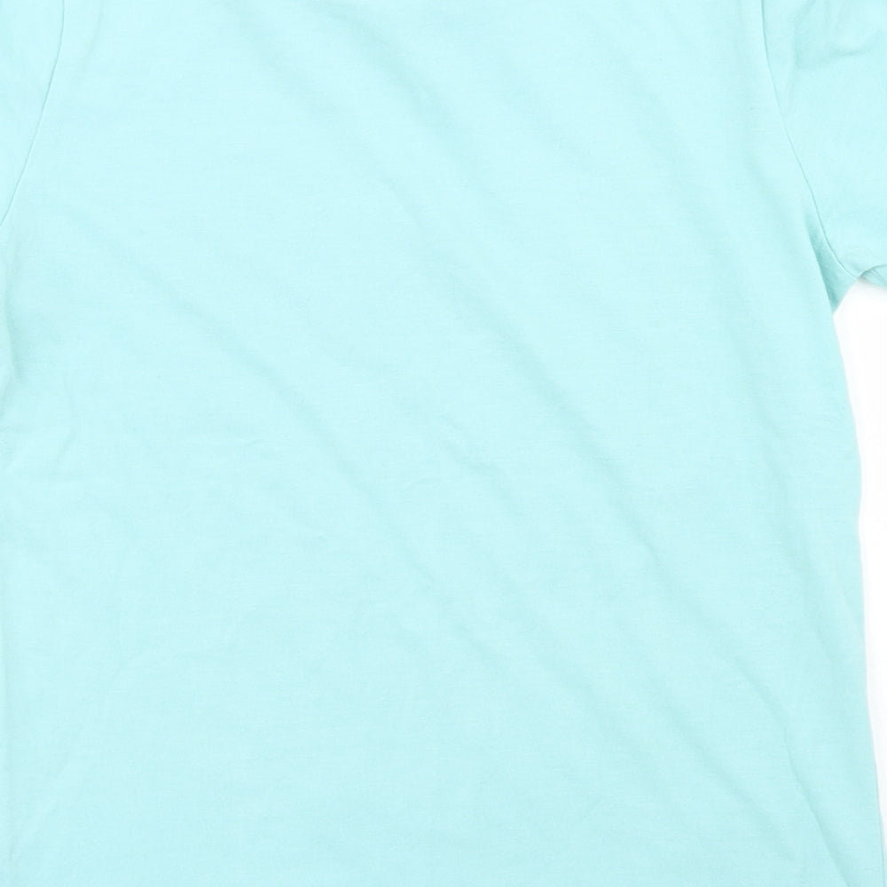 TU Boys Blue  Cotton Basic T-Shirt Size 8 Years Crew Neck
