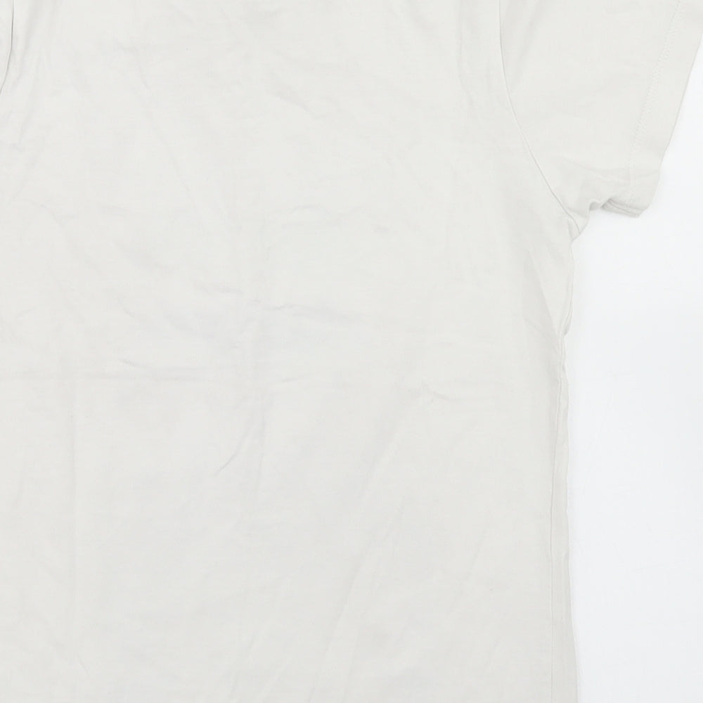 George Boys White  Cotton Basic T-Shirt Size 9-10 Years Crew Neck  - XBOX