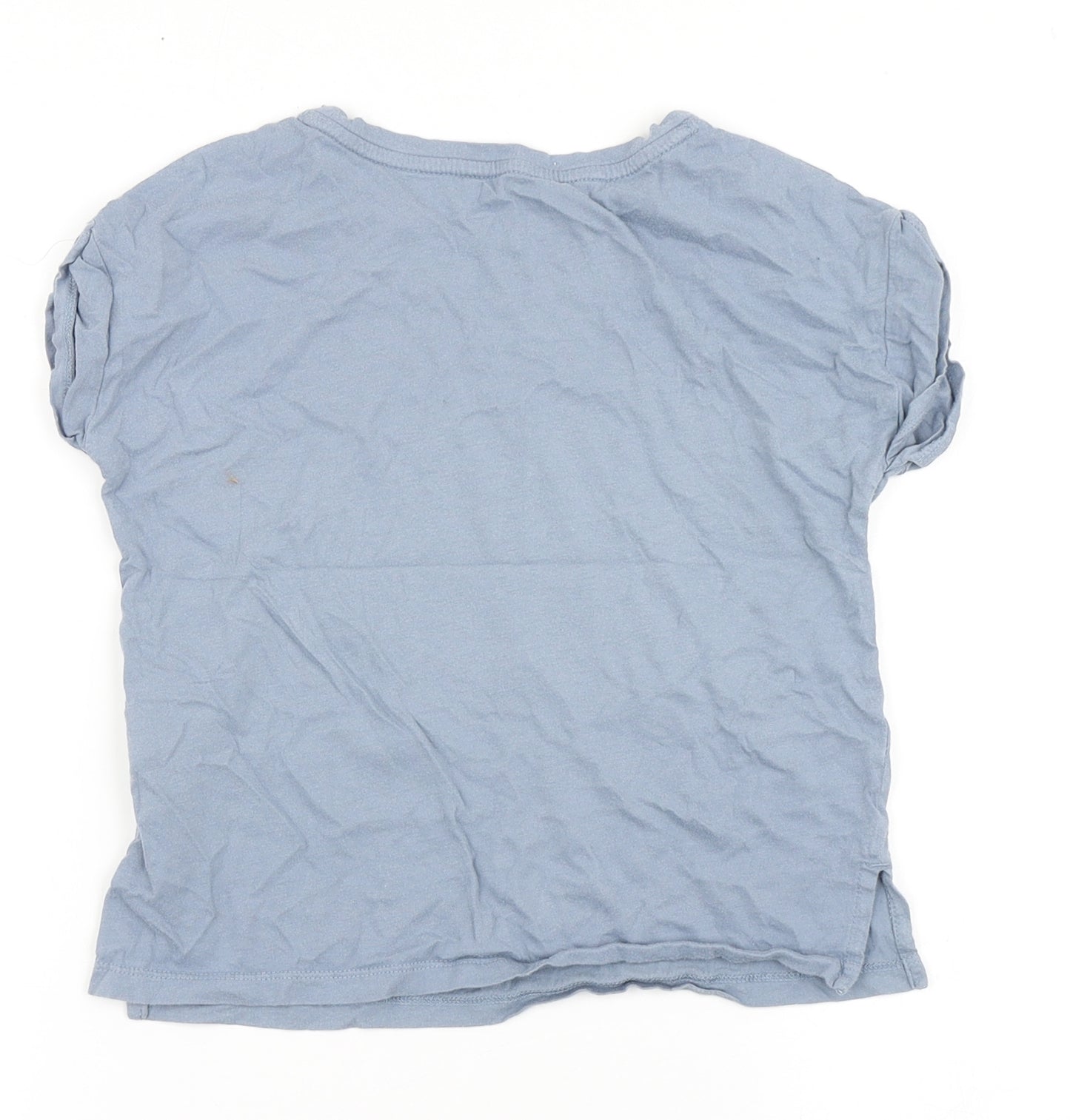 Gap Girls Blue  100% Cotton Basic T-Shirt Size 6-7 Years Round Neck  - Storm trooper, Star wars