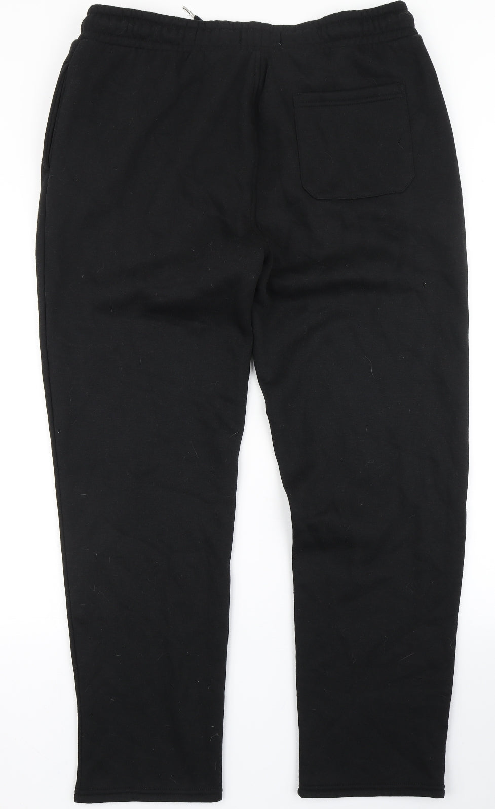 Primark Mens Black  Polyester Jogger Trousers Size XL L29 in Regular Drawstring