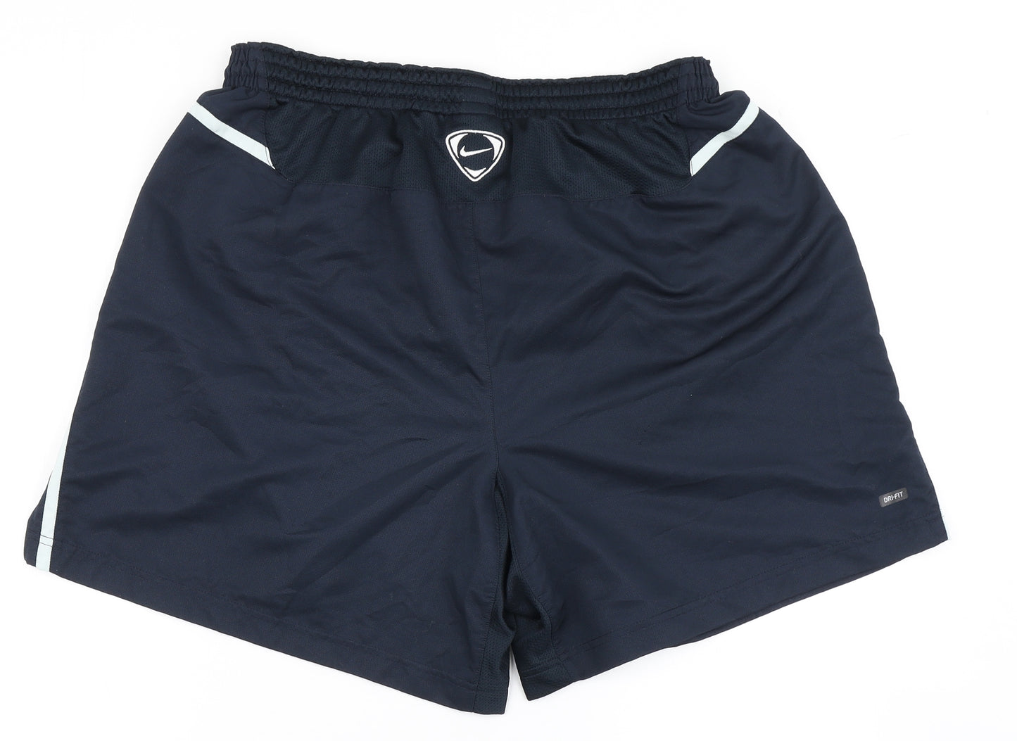 Nike Mens Blue  Polyester Sweat Shorts Size XL L7 in Regular Drawstring - Total 90