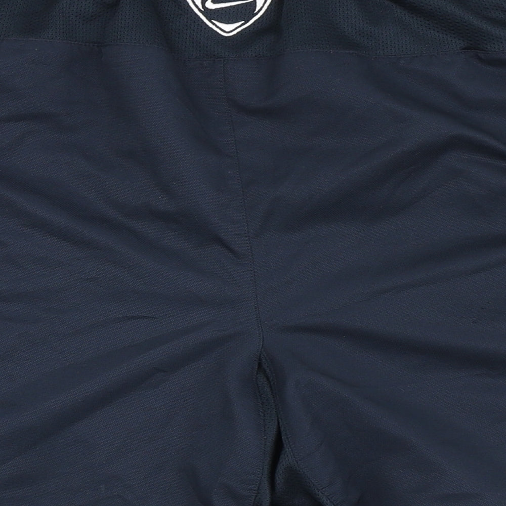 Nike Mens Blue  Polyester Sweat Shorts Size XL L7 in Regular Drawstring - Total 90