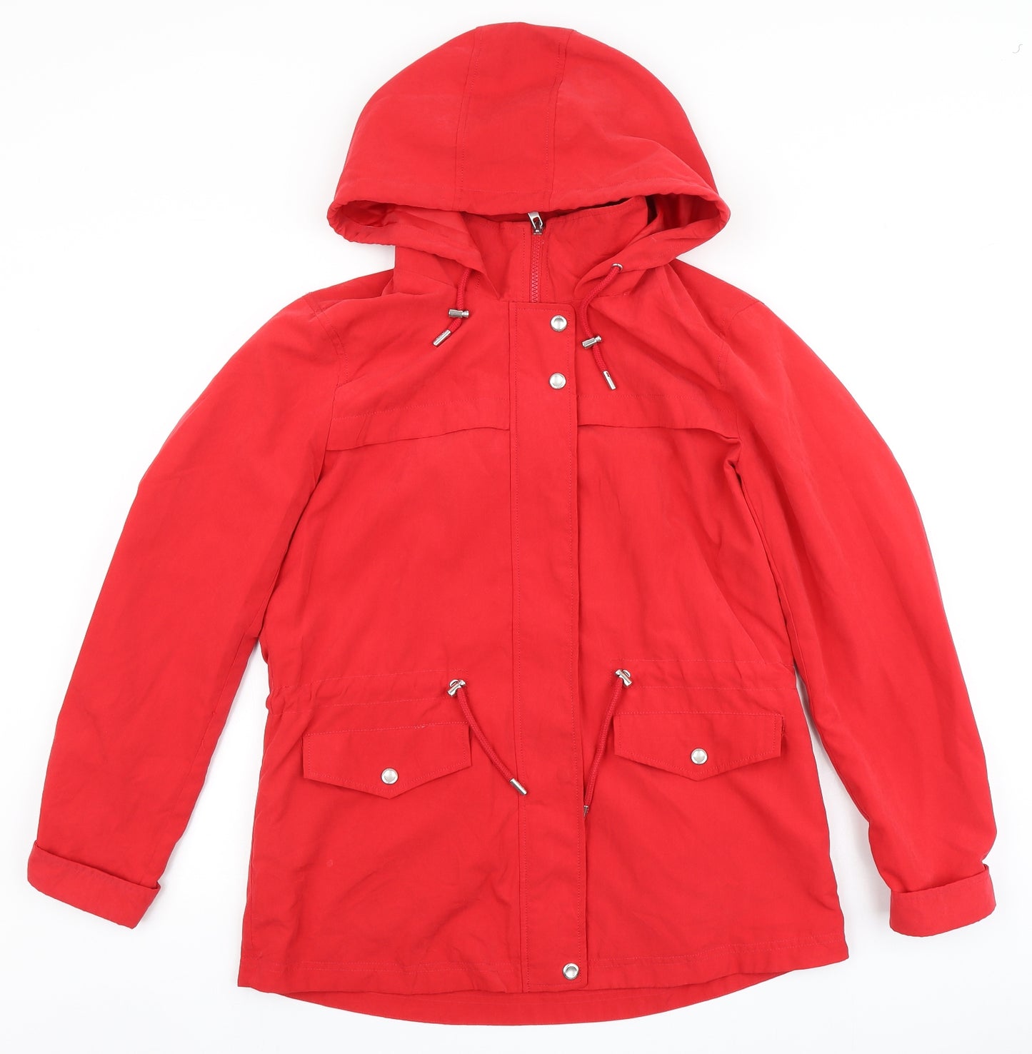 Only Womens Red   Jacket Coat Size M  Zip