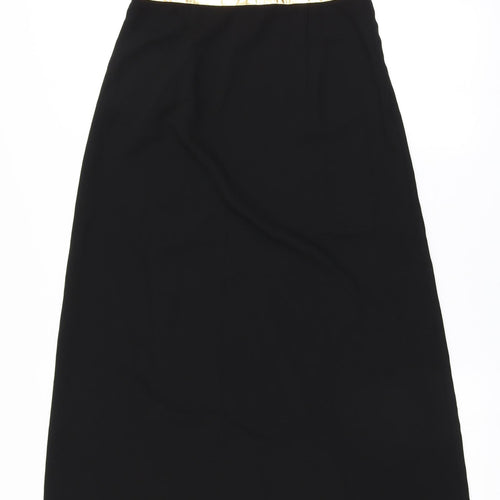 Almost Famous Womens Black  Rayon A-Line  Size 8  Round Neck Zip