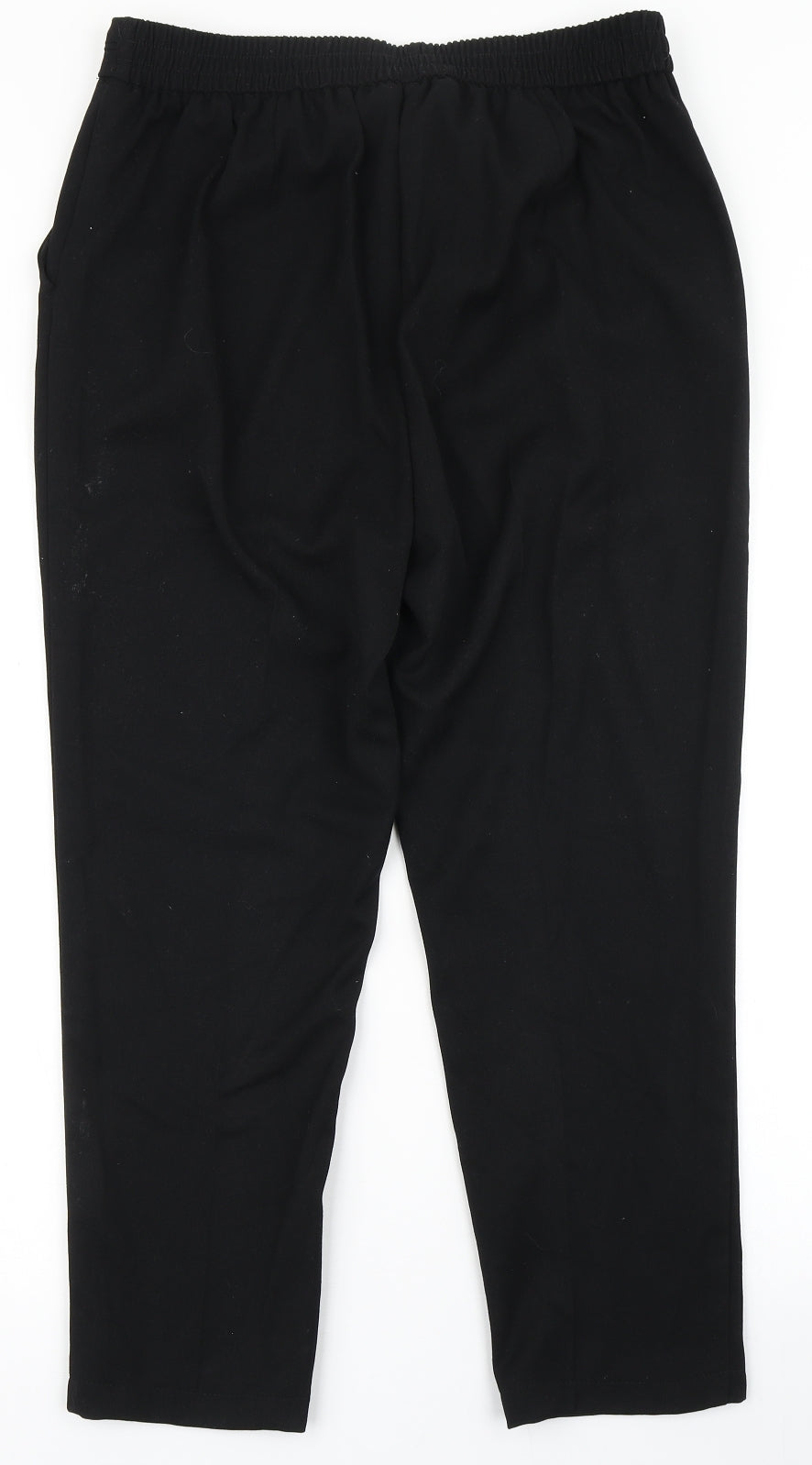 F&F Womens Black  Polyester Trousers  Size 12 L23.5 in Regular Drawstring