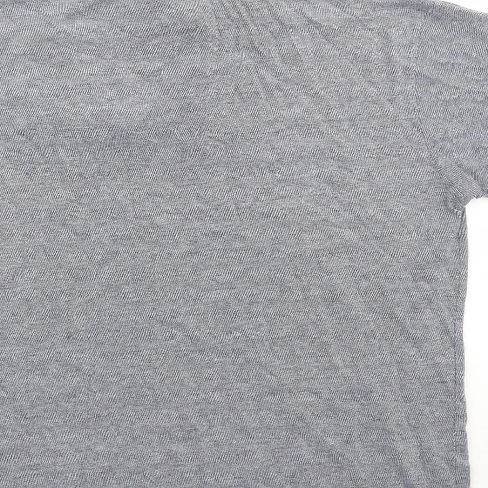 Dunnes Stores Mens Grey  100% Cotton  Polo Size XL Collared Button