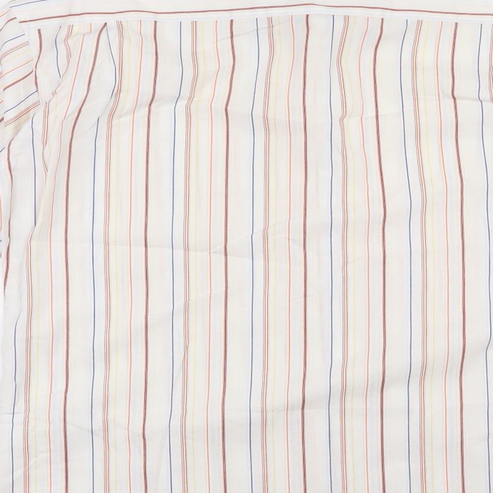 Ben Sherman Mens Multicoloured Striped Cotton  Button-Up Size S Collared Button