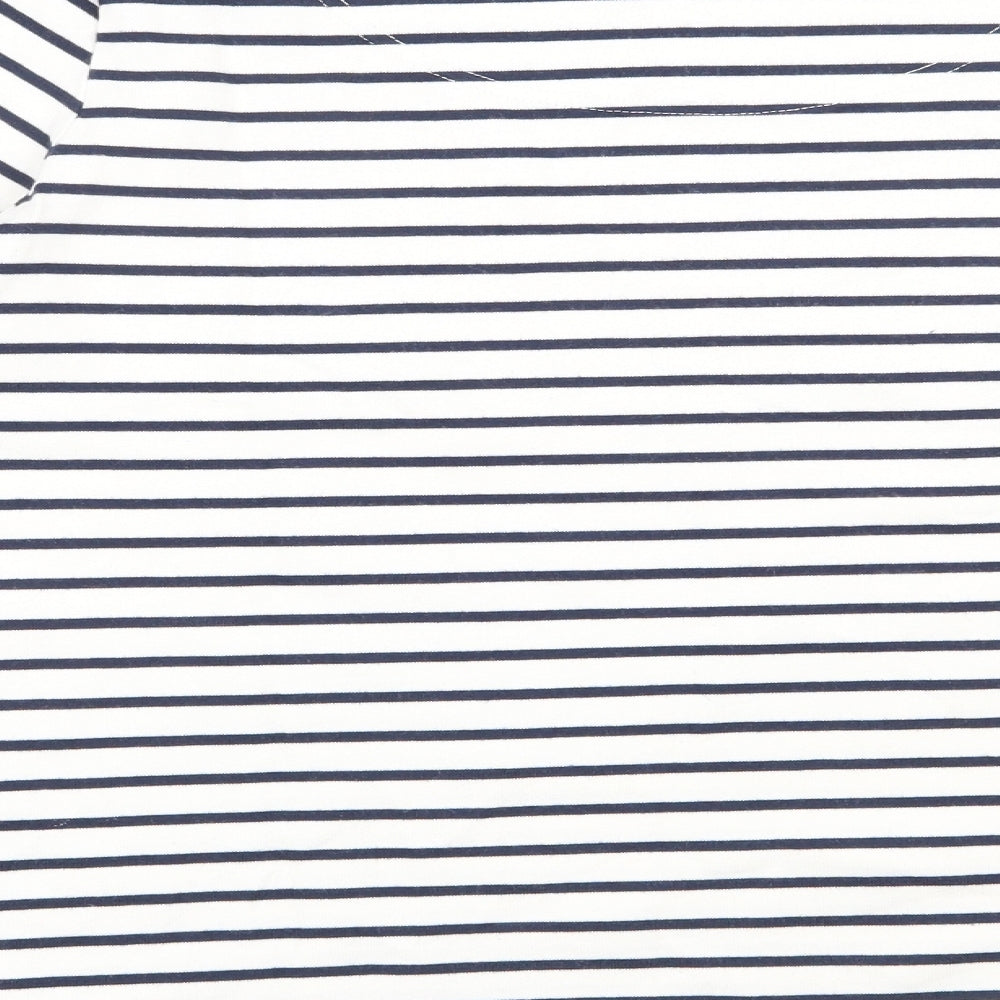 Joules Womens White Striped 100% Cotton Pullover Sweatshirt Size 16  Pullover - Star