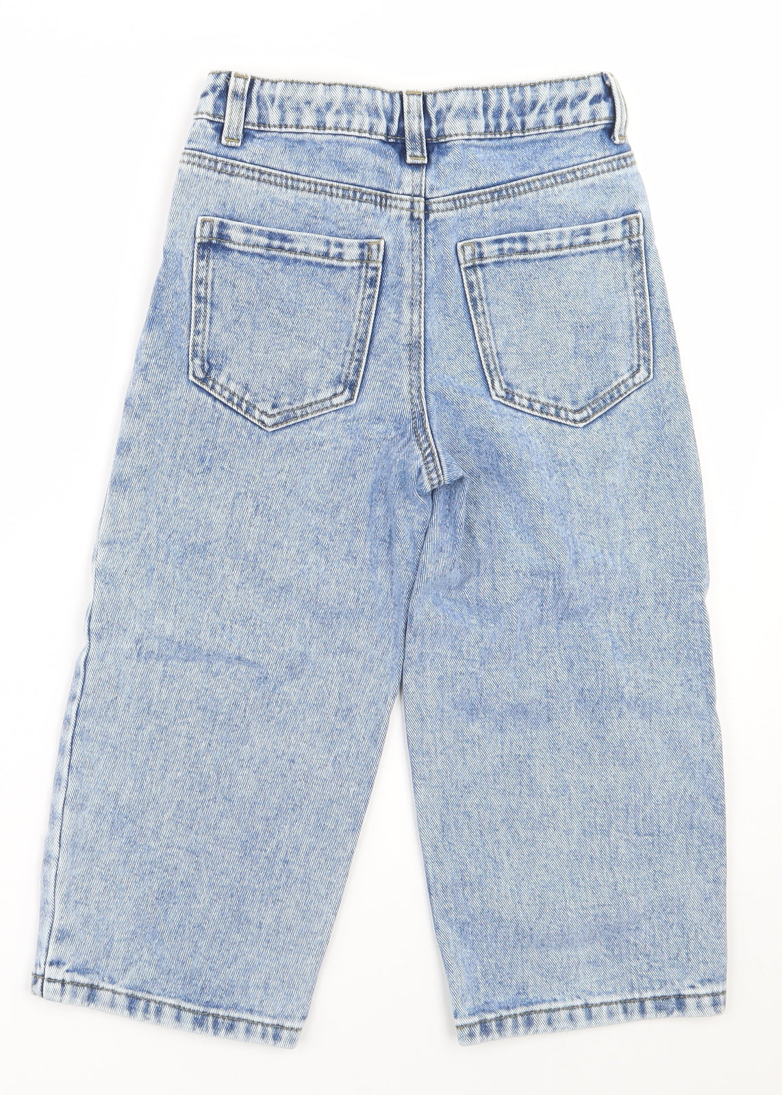George  Girls Blue  100% Cotton Straight Jeans Size 7-8 Years  Regular Zip