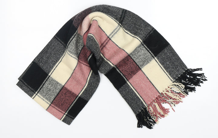 Preworn  Womens Multicoloured Check Acrylic  Shawl/Wrap