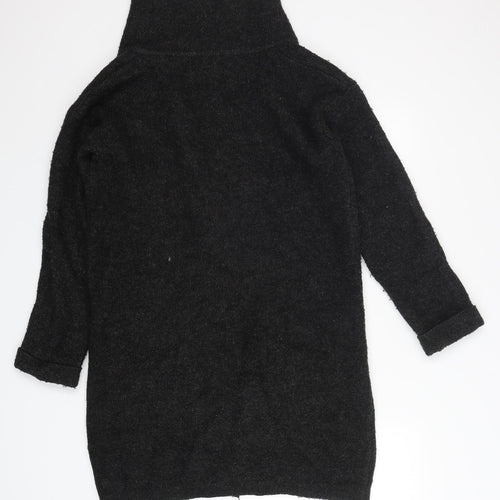 Atmosphere Womens Grey V-Neck  Acrylic Cardigan Jumper Size S