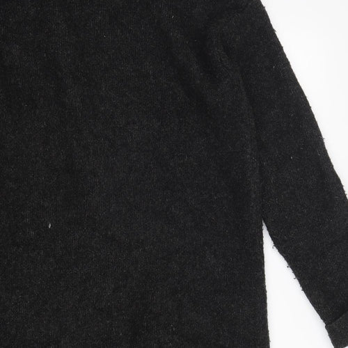 Atmosphere Womens Grey V-Neck  Acrylic Cardigan Jumper Size S