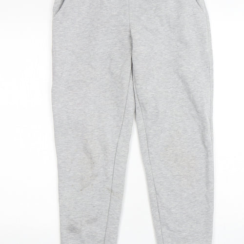 Primark Womens Grey  Cotton Sweatpants Trousers Size 6 L30 in Regular Drawstring