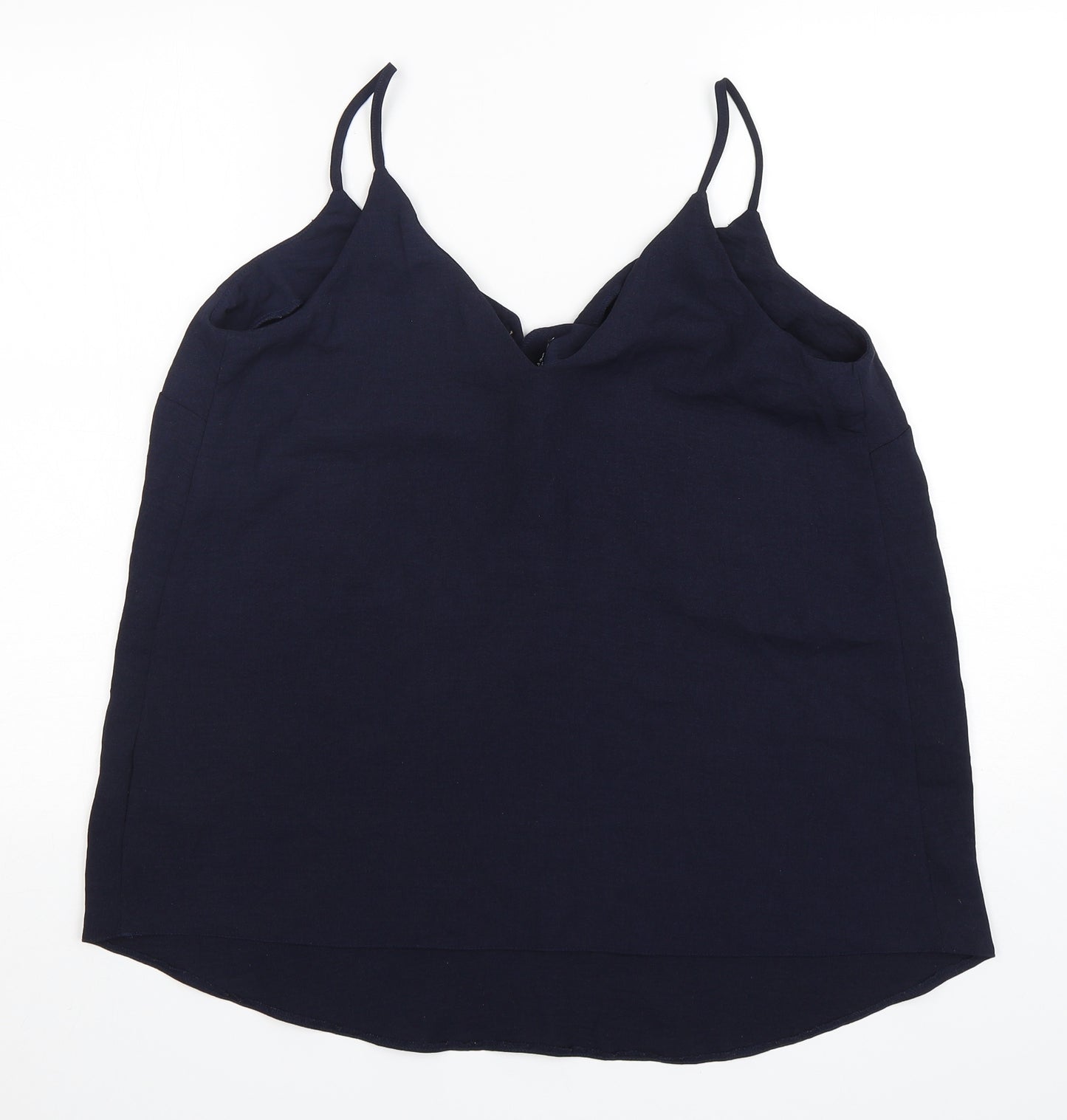 New Look Womens Blue  Polyester Camisole Tank Size 14 V-Neck