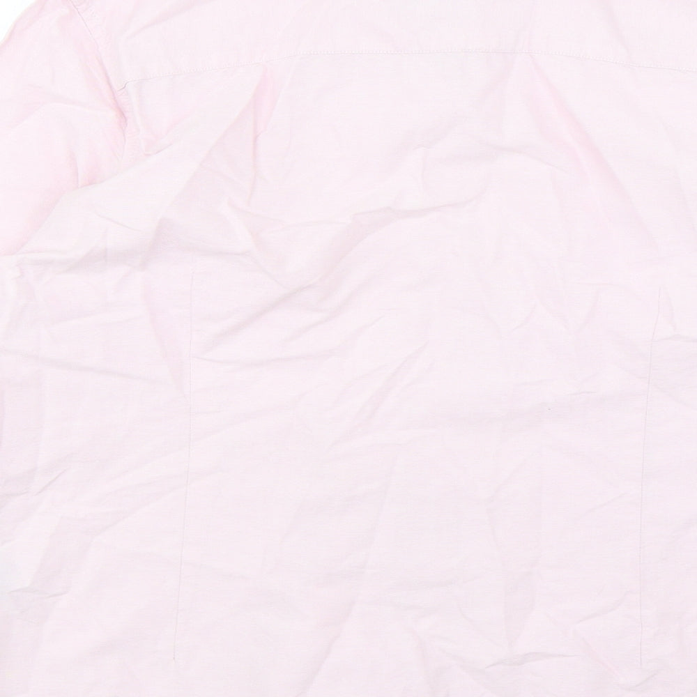 Crew Clothing Womens Pink  Cotton Basic Button-Up Size 18 Collared
