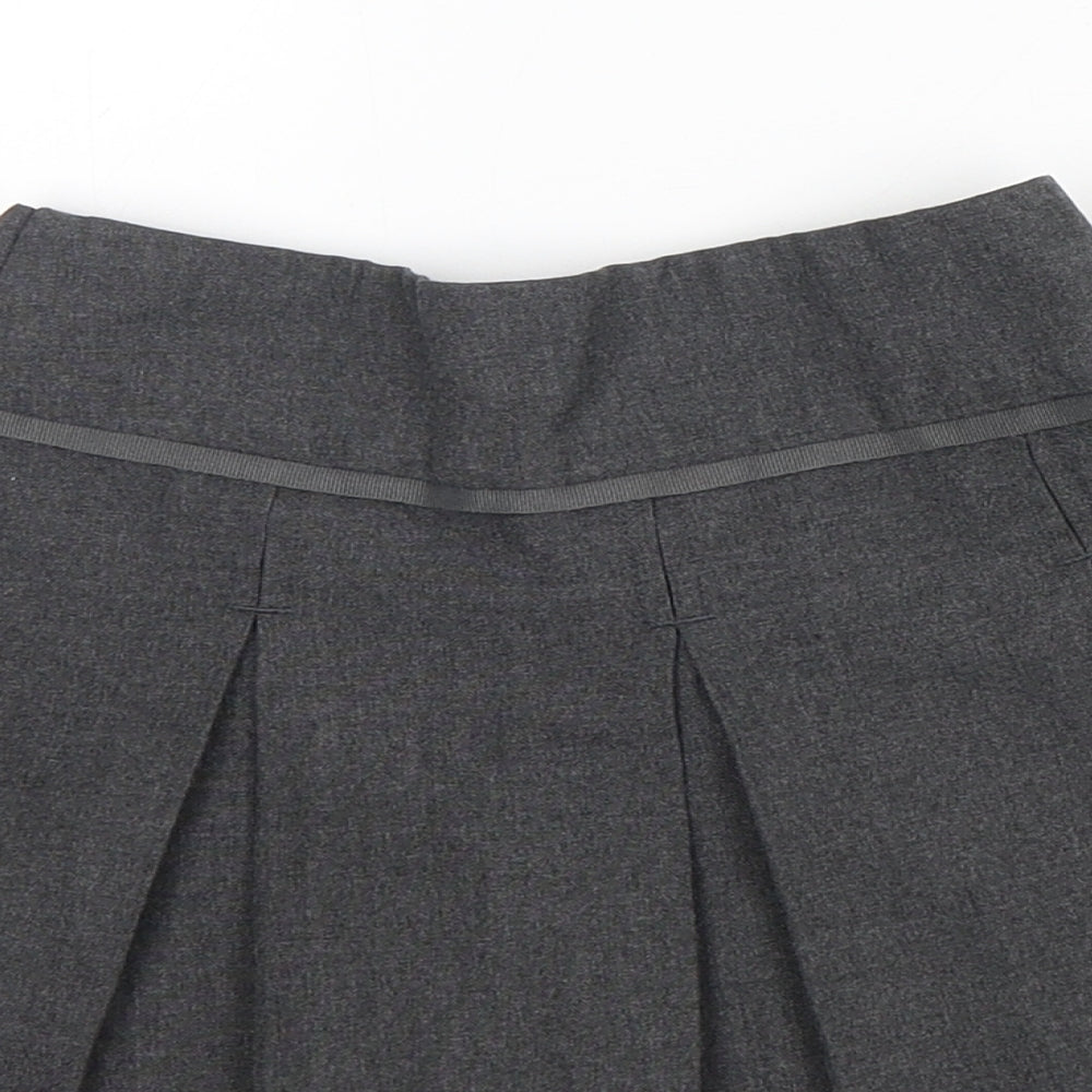 TU Girls Grey  Polyester Pleated Skirt Size 4 Years  Regular  - School Wear