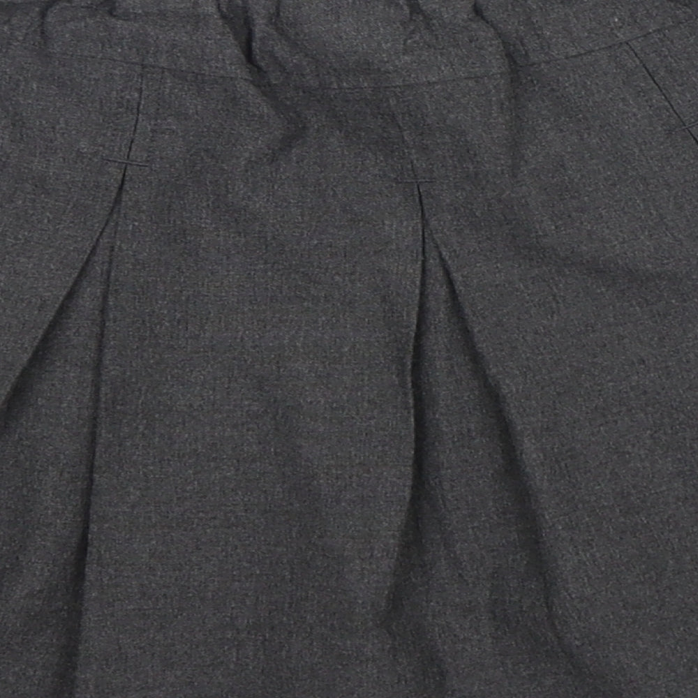 TU Girls Grey  Polyester Pleated Skirt Size 4 Years  Regular  - School Wear