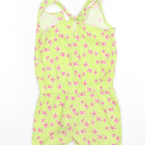 St Bernard Girls Multicoloured Geometric Cotton Playsuit One-Piece Size 6 Years  Pullover - Bird Print
