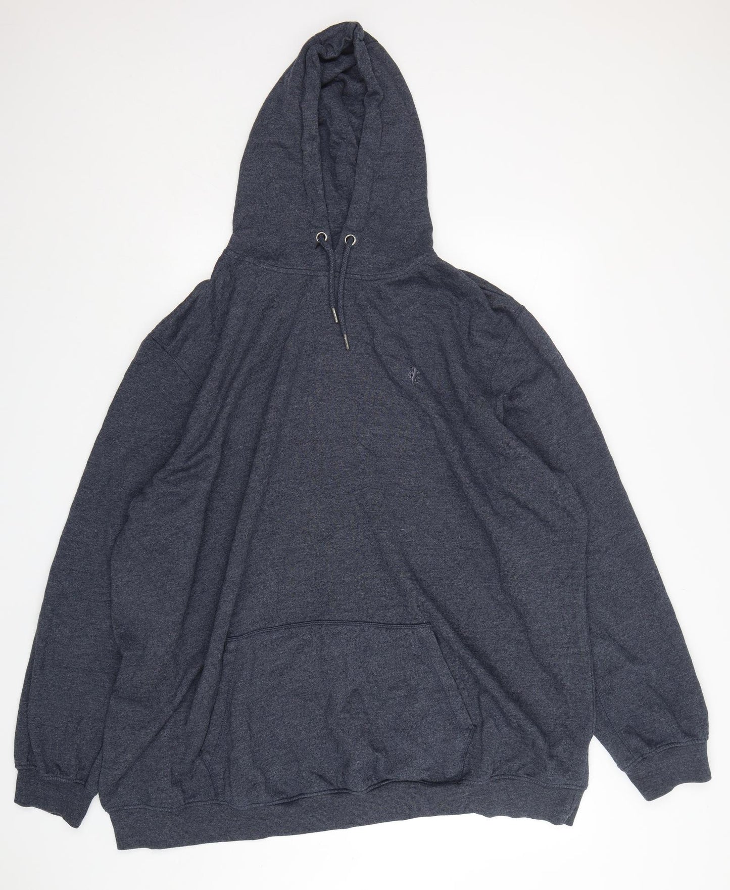 Jacemo  Mens Blue  Cotton Pullover Hoodie Size 4XL