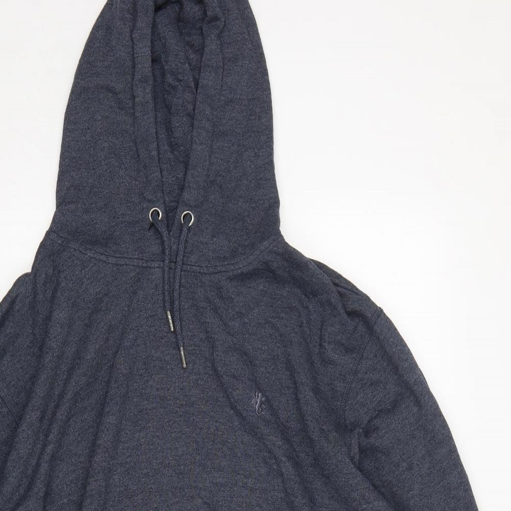 Jacemo  Mens Blue  Cotton Pullover Hoodie Size 4XL