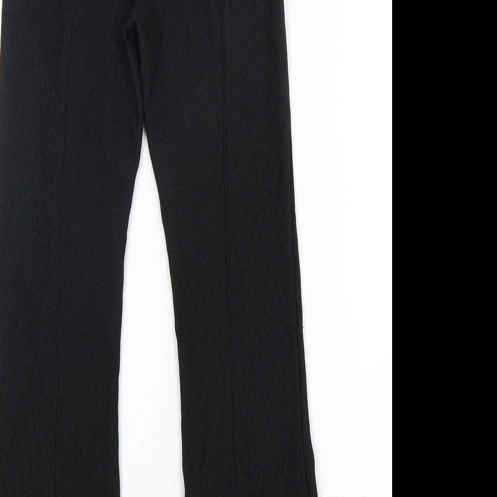 Primark Girls Black  Polyester Carrot Trousers Size 11-12 Years  Regular