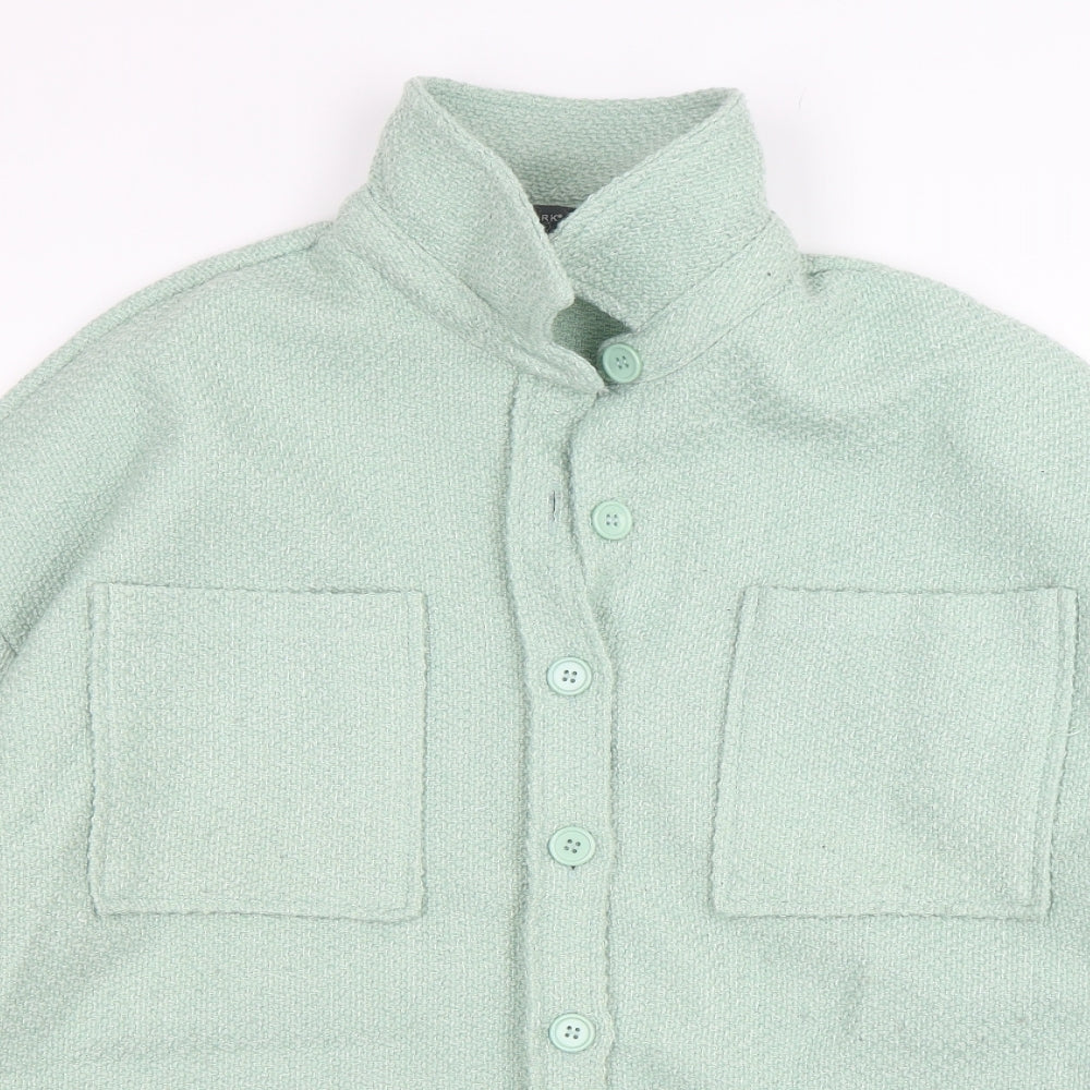 Primark Womens Green   Jacket Coatigan Size 18  Button - Shirt Jacket